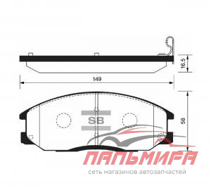 КОЛОДКИ ТОРМОЗНЫЕ ДИСКОВЫЕ ПЕРЕДНИЕ  SP1157