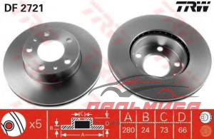 ДИСК ТОРМОЗНОЙ ПЕРЕДН CITROEN: JUMPER C БОРТОВОЙ ПЛАТФОРМОЙ 94-02, JUMPER C БОРТОВОЙ