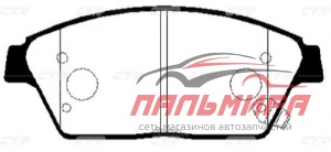Колодки тормозные дисковые перед CTR GK0454/CKKD-26 