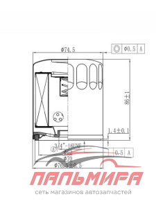 ФИЛЬТР МАСЛ. TOTACHI TC-1503 1S7G-6714-CA W7015 Ford Focus 1.8 2 л