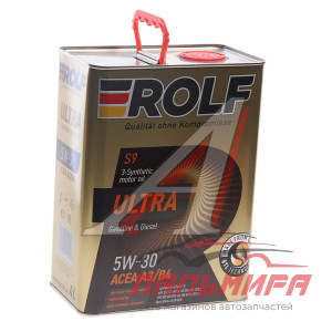 МАСЛО МОТОРНОЕ "ROLF ULTRA" 5W/30 A3/B4 SP (4Л. СИН.)