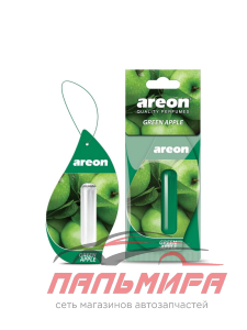 ОСВЕЖИТЕЛЬ ПОДВЕСНОЙ ГЕЛЕВЫЙ "AREON" LIQUID 5 ML ЗЕЛЕНОЕ ЯБЛОКО