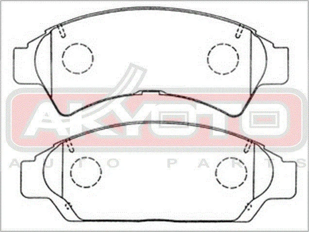 КОЛОДКИ ТОРМОЗНЫЕ ПЕРЕДНИЕ ДИСКОВЫЕ AKD1149