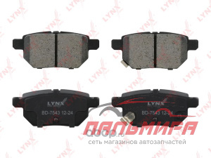 Колодки тормозные задние TOYOTA Auris (E150) 1.4-1.6 07>/Corolla (E150) 1.3-1.6 06