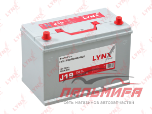 АККУМУЛЯТОР "LYNX" J19 90 AH, 750 A П/П 306X173X225, JIS 105D31R LCV