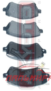 КОЛОДКИ ТОРМОЗНЫЕ ДИСКОВЫЕ, КОМПЛЕКТ TOYOTA COROLLA [AKD-1243]