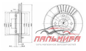 ДИСК ТОРМОЗНОЙ  BG3359