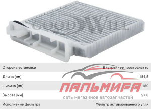 ФИЛЬТР САЛОНА AG136CFC