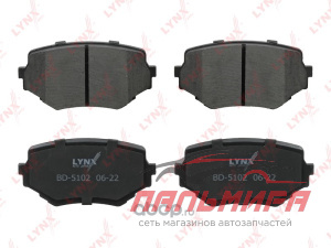 КОЛОДКИ ТОРМОЗНЫЕ ДИСКОВЫЕ LYNX BD5102