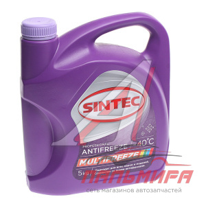 АНТИФРИЗ "SINTEC" MULTI FREEZE ALL (5 КГ) ФИОЛЕТОВЫЙ G12++/G13 
