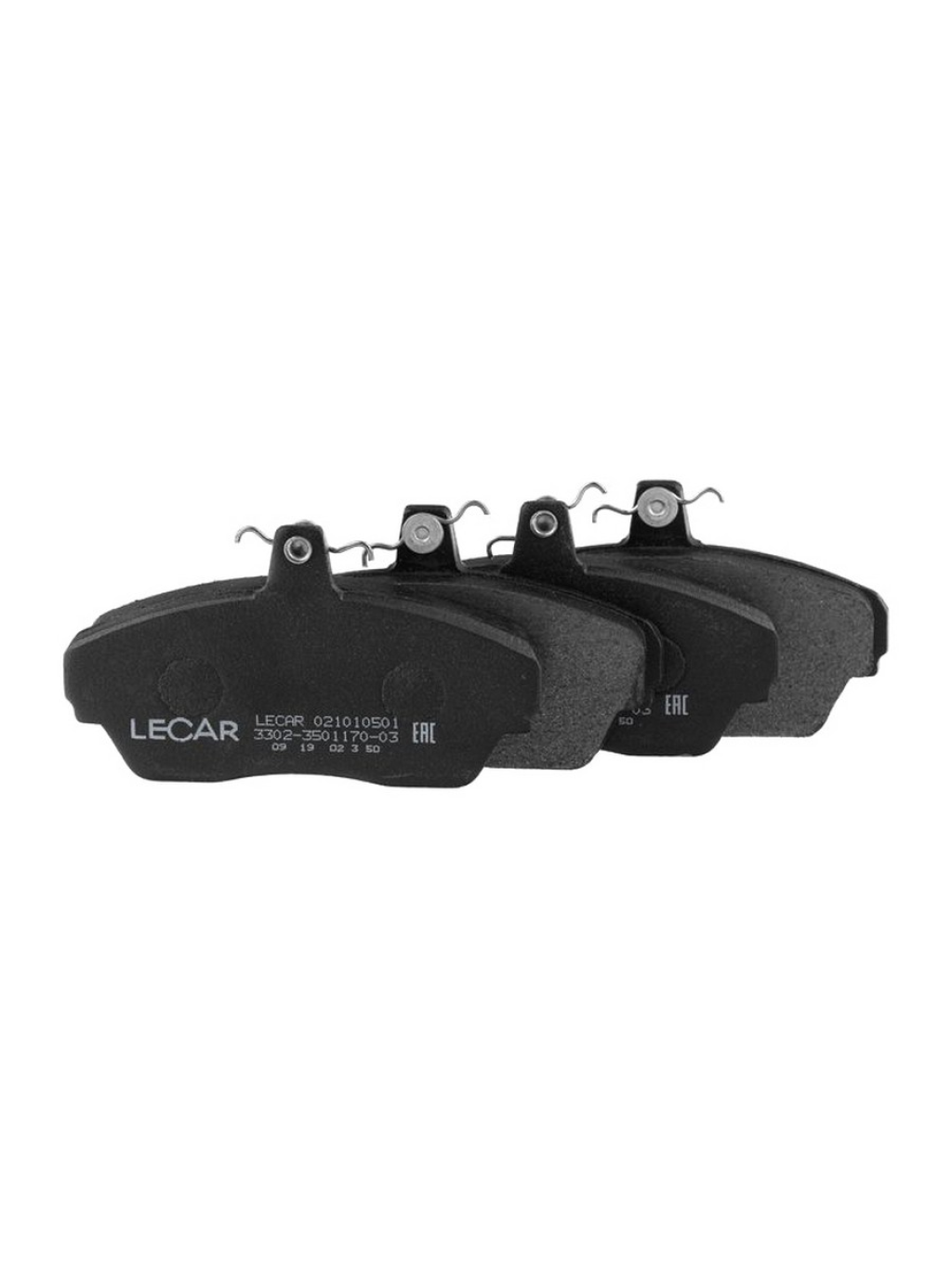 КОЛОДКИ ТОРМОЗНЫЕ ПЕРЕДНИЕ для а/м ГАЗ-3110/3302  "LECAR"