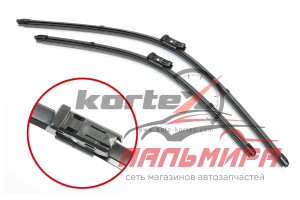 Щетка стеклоочистителя SKODA OCATVIA (5E3)/VW PASSAT B7/GOLF VI/JETTA IV 11- (600/475) к-т.