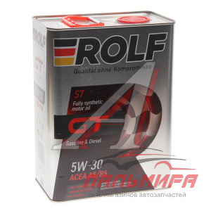 МАСЛО МОТОРНОЕ "ROLF GT" 5W/30 A5/B5 SL/CF (4Л. СИН.)