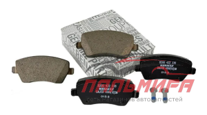 КОЛОДКИ ДИСКОВЫЕ ПЕРЕДНИЕ RENAULT 410608481R