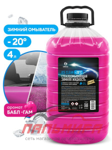 110486  ЖИДКОСТЬ СТЕКЛООМЫВАТЕЛЯ ЗИМНЯЯ "ICE CLEAN" (КАНИСТРА 4Л) GRASS/4 ШТ