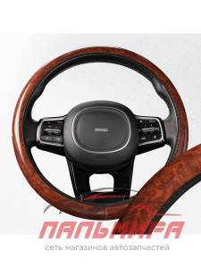 ОПЛЕТКА "SKYWAY" WOOD-4 M КОРИЧНЕВАЯ ЭКОКОЖА