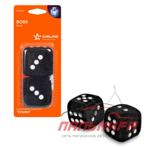 ОСВЕЖИТЕЛЬ "AIRLINE" НА ЗЕРКАЛО "КУБИКИ" BOSS