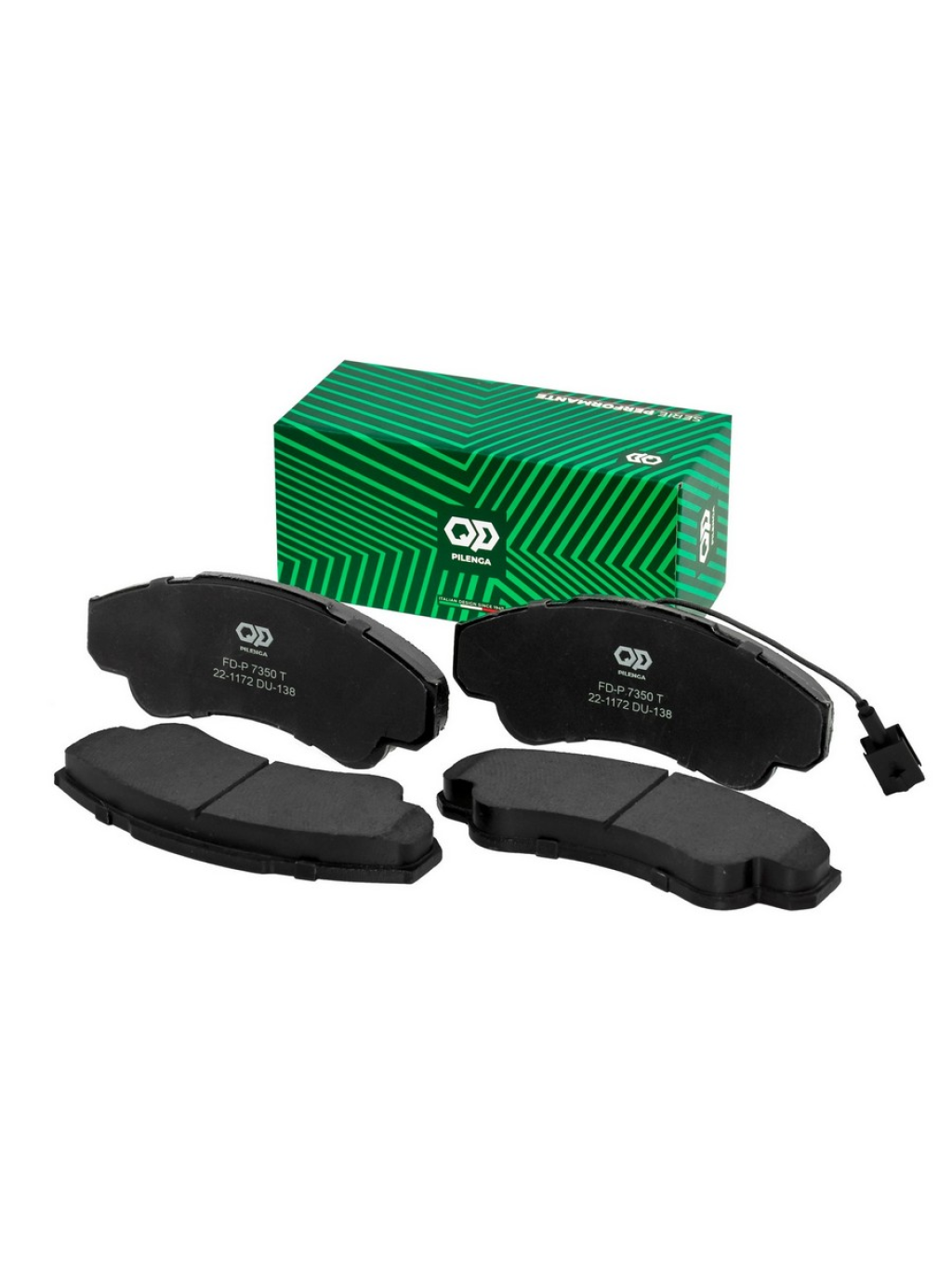 КОЛОДКИ ТОРМОЗНЫЕ ДИСКОВЫЕ ПЕРЕДНИЕ С ДАТЧИКОМ УСИЛЕННЫЕ PILENGA FDP7350T