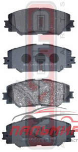 Колодки тормозные дисковые, комплект TOYOTA AURIS  COROLLA