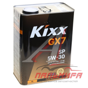 МАСЛО МОТОРНОЕ "KIXX GX7" 5W-30 SP GF-6A  4л 