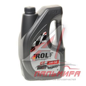 МАСЛО МОТОРНОЕ "ROLF GT" 5W/30 SN/CF (4Л. СИН.) ПЛАСТИК