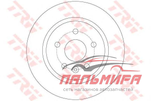 ДИСК ТОРМОЗНОЙ TRW DF6340