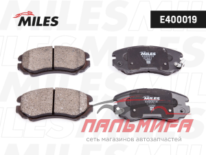 E400019 Колодки тормозные дисковые перед *MILES