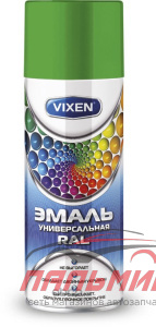 КРАСКА "VIXEN" СВЕТЛО-ЗЕЛЕНАЯ 520 МЛ. (RAL-6018)