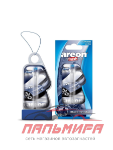 ОСВЕЖИТЕЛЬ ПОДВЕСНОЙ ГЕЛЕВЫЙ "AREON" REFRESHMENT LIQUID ЧЕРНЫЙ КРИСТАЛЛ