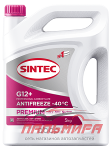 АНТИФРИЗ "SINTEC PREMIUM" РОЗОВЫЙ (5 Л) G 12+ НОВАЯ КАНИСТРА