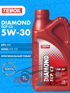 МАСЛО МОТОРНОЕ "TEBOIL" DIAMOND ECP 5W/30 SN/C3 (1Л, СИНТ)