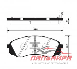 КОЛОДКИ ТОРМОЗНЫЕ ПЕРЕДНИЕ HYUNDAI Starex H-1 (07-) KIA Carnival (05-)