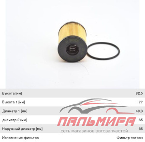 Фильтр масляный OPEL/FIAT COMBO/PUNTO