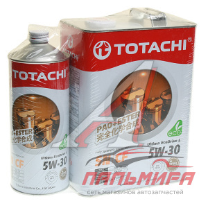 МАСЛО МОТОРНОЕ "TOTACHI ULTIMA ECODRIVE L" 5W/30 SN/CF СИН. (АКЦИЯ 4+1=5Л)