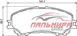 КОЛОДКИ ТОРМОЗНЫЕ ДИСКОВЫЕ ПЕРЕДНИЕ BREMBO P56100