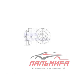 Диск тормозной задний KIA Spectra/Shuma/Sephia II
