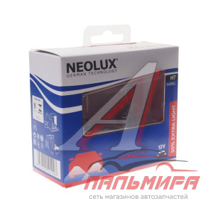 ЛАМПА H7 12V55W P43t "NEOLUX" (EXTRA LIGHT+50%)