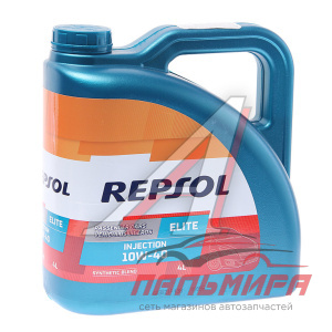 МАСЛО МОТОРНОЕ "REPSOL" ELITE INJECTION 10W-40 API SL/CF, VW 501.01/505.00 A3/B3,A3/B4 (4Л. СИН.)