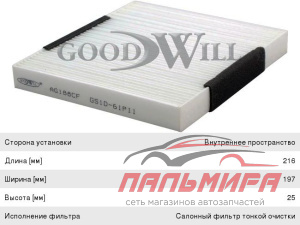 ФИЛЬТР САЛОНА GOODWILL AG188CF