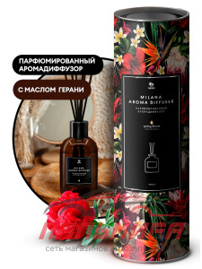 125555 !!! АРОМАДИФФУЗОР ПАРФЮМИРОВАННЫЙ "MILANA SPRING BLOOM" 100МЛ GRASS/6 ШТ (не выпускается)