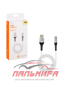 КАБЕЛЬ ДЛЯ ТЕЛЕФОНА "AIRLINE" USB - TYPE-C 1М ACHC47