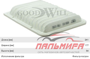 ФИЛЬТР ВОЗДУШНЫЙ AG538ECO