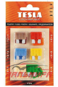 Предохранители  ЕВРО (12шт) "TESLA" 