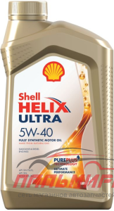 ЯЯЯ МАСЛО МОТОРНОЕ "SHELL HELIX ULTRA" 5W/40 SN/CF A3/B3/B4 (1Л. СИН.)