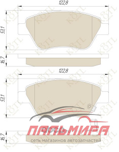 КОЛОДКИ ТОРМОЗНЫЕ ПЕРЕДНИЕ OPEL CORSA
