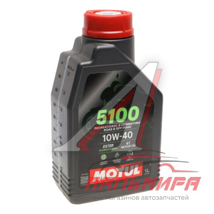 МАСЛО МОТОРНОЕ "MOTUL 5100 ESTER" 4T 10W40  (1Л.)