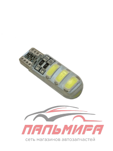 ЛАМПА СВЕТОДИОДНАЯ W5W 12V "NORD YADA" T10 6SMD SIZE 5730  СИЛИКОН БЕЛЫЙ