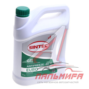 АНТИФРИЗ "SINTEC EURO" ЗЕЛЕНЫЙ (3 Л)