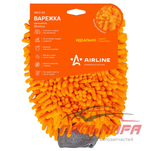 ГУБКА-ВАРЕЖКА ШИНШИЛА ОРАНЖЕВЫЙ ВОРС "AIRLINE"