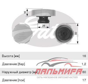 КРЫШКА РАДИАТОРА OPEL ASTRA H/CORSA D/VECTRA C/SIGNUM/ZAFIRA